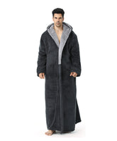 Men Fleece Plush Robe Warm Soft Collar Shawl