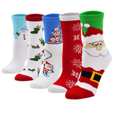Christmas Socks for Women - 5 Pairs