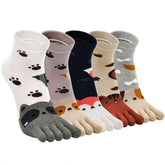 Cotton Cute Animal Socks for Kids - 5 Pairs
