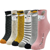 Cute Animal Socks for Kids - 6 Pairs