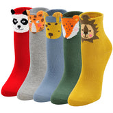 Animals Safari Design Socks for Children - 5 Pairs