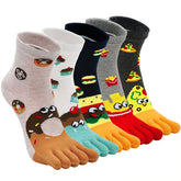 Cute Food Crew Socks for Women - 5 Pairs