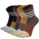 Classic Toe Crew Socks for Women - 5 Pairs