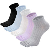 Toe Socks with Breathable Mesh for Women - 5 Pairs