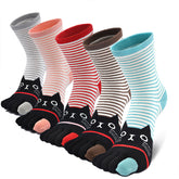 5 Finger Cute Cat Socks for Women - 5 Pairs