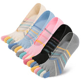 Non-show Toe Socks for Women - 5 Pairs