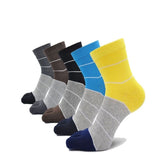Gym Mixed Colors Crew Socks for Men - 5 Pairs