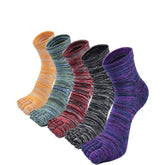 Mixed Colors Crew Socks for Men - 5 Pairs