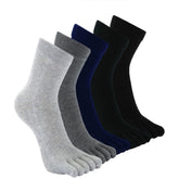 Neutral Colors Cotton Crew Socks - 5 Pairs