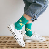 Cute Dinosaur Crew Socks for Kids - 5 Pairs