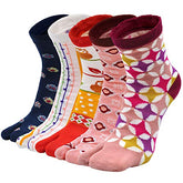 Flip Flop Tabi Socks Colorful - 5 Pairs