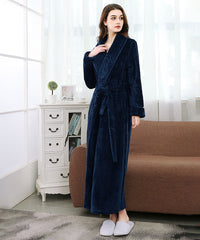 Long Soft Robes for Women Winter Warm Bathrobes