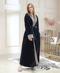 Women Fleece Long Warm Soft Plush Robes for Winter