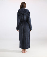 Women's Long Bathrobe Fleece Luxurious Flannel Pajamas