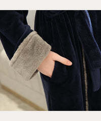 Women Fleece Long Warm Soft Plush Robes for Winter