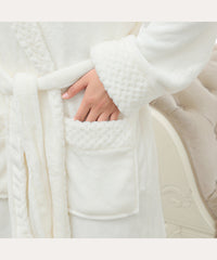 Long Bath Robe Womens Plush Soft Fleece Pajamas Sleepwear