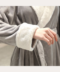 Women Fleece Long Warm Soft Plush Robes for Winter