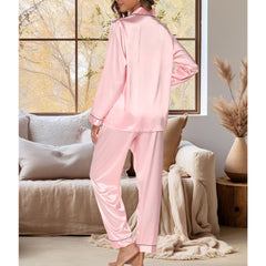 Silk Pajamas Set for Women Home Clothes