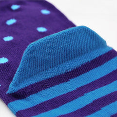 Vibrant Striped Crew Socks for Men - 5 Pairs