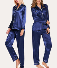 Silk Pajamas Set for Women Home Clothes