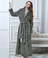 Long Soft Robes for Women Winter Warm Bathrobes