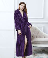 Womens Plush Robes Soft Bathrobe for Ladies