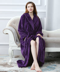 Long Soft Robes for Women Winter Warm Bathrobes