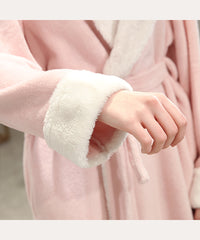 Women Fleece Long Warm Soft Plush Robes for Winter