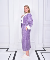 Women Fleece Long Warm Soft Plush Robes for Winter