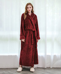 Long Soft Robes for Women Winter Warm Bathrobes