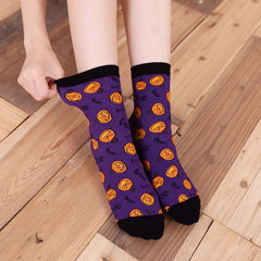 Halloween Crew Socks for Women - 5 Pairs