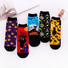 Halloween Crew Socks for Women - 5 Pairs