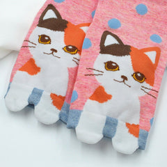 Cute Cat Socks for Women - 5 Pairs