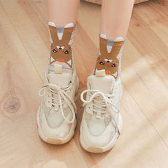 Cute Cat Socks for Women - 5 Pairs