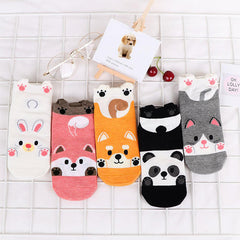 Animal Socks for Women - 5 Pairs