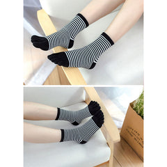 Cute Colorful Stripes Socks for Women - 5 Pairs