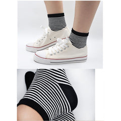 Cute Colorful Stripes Socks for Women - 5 Pairs