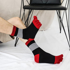 Athletic Crew Toe Socks for Men - 5 Pairs