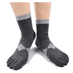 Neutral Colors Toe Crew Socks for Men - 5 Pairs