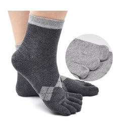 Neutral Colors Toe Crew Socks for Men - 5 Pairs