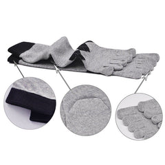 Neutral Colors Toe Crew Socks for Men - 5 Pairs