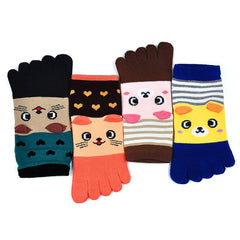 Cute Animal Design Socks for Women - 4 Pairs