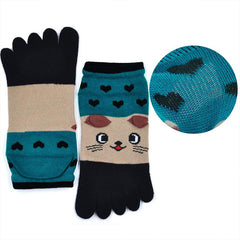 Cute Animal Design Socks for Women - 4 Pairs