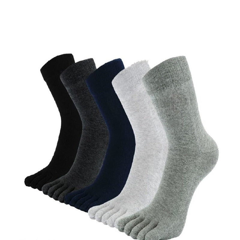 Neutral Colors Executive Toe Socks - 5 Pairs