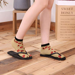 Women's Tabi Flip Flop Socks - 4 Pairs